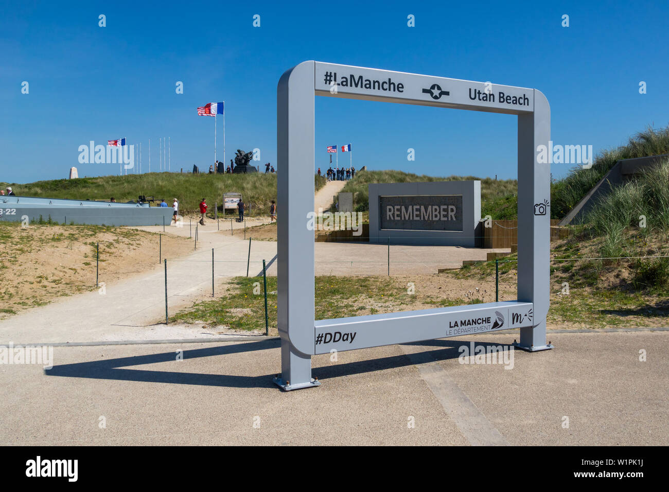 World War Two Dday memorial at Utah Beach Museum, SainteMarieDuMont