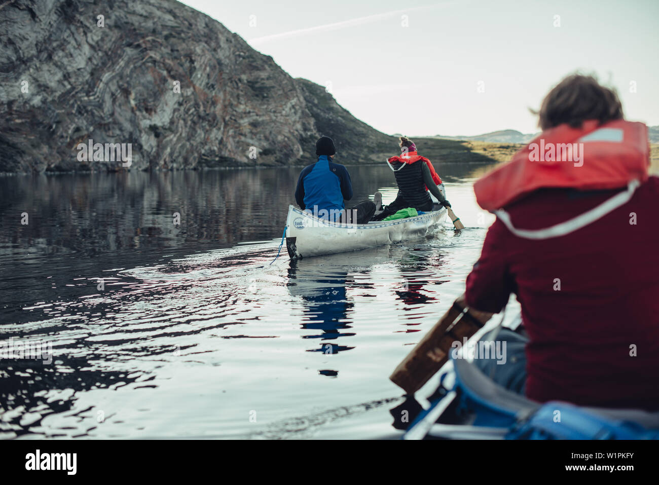Rowing boat in greenland, greenland, arctic Stock Photo - Alamy