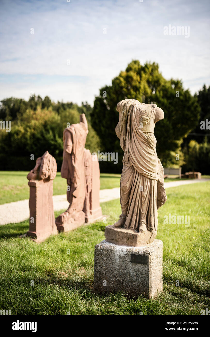 UNESCO World Heritage Limes roman border, statues at eastern fort