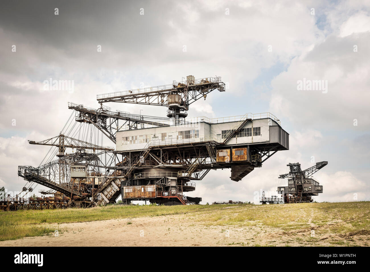 Bucketchain excavator ''Max Max'' and double stacker ''Gemini'', Ferropolis City of Iron