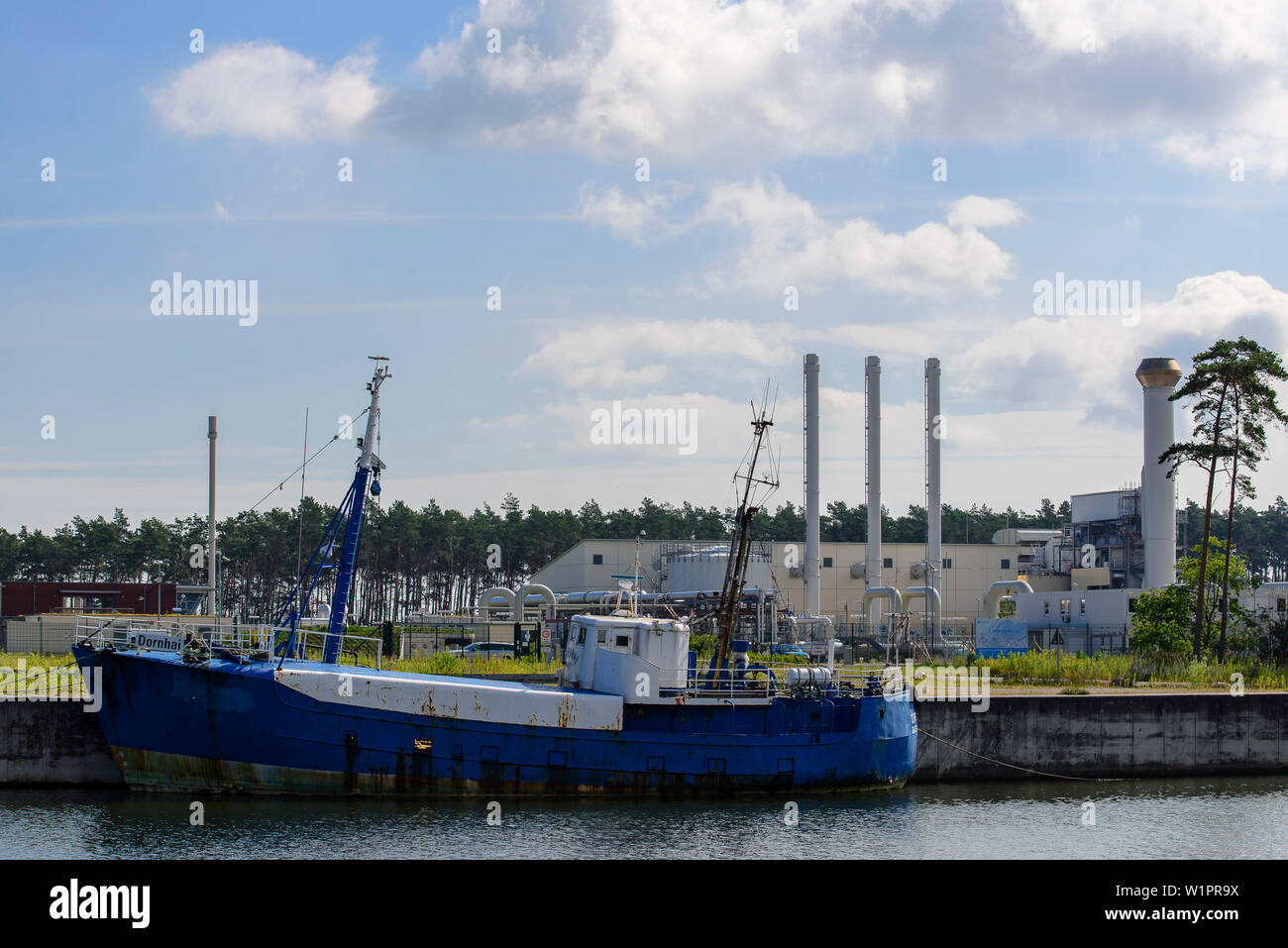 Natural gas transfer station of the Baltic Pipeline in Lubmin, Baltic