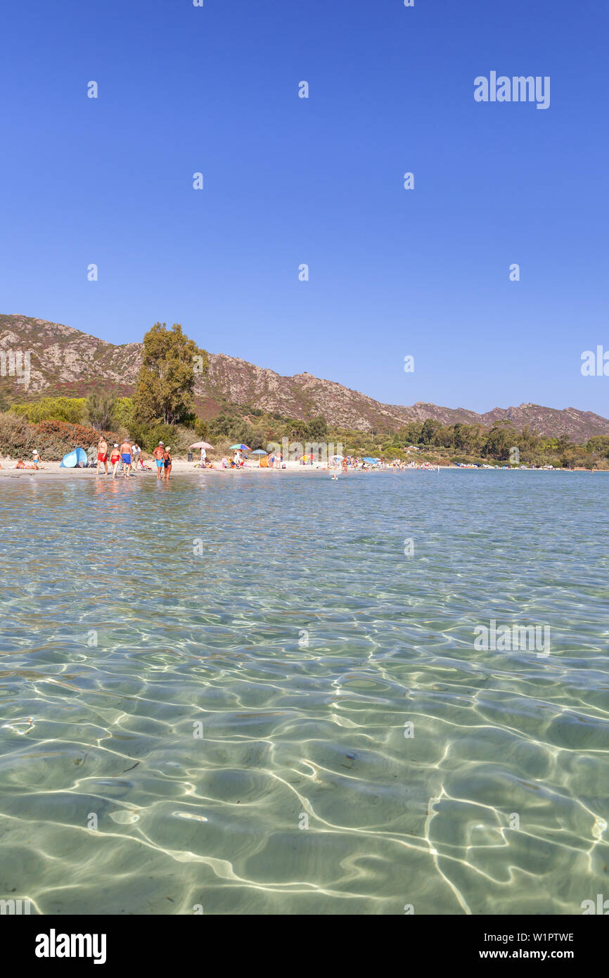 Beach Plage De La Roya In Saint Florent Corsica Southern