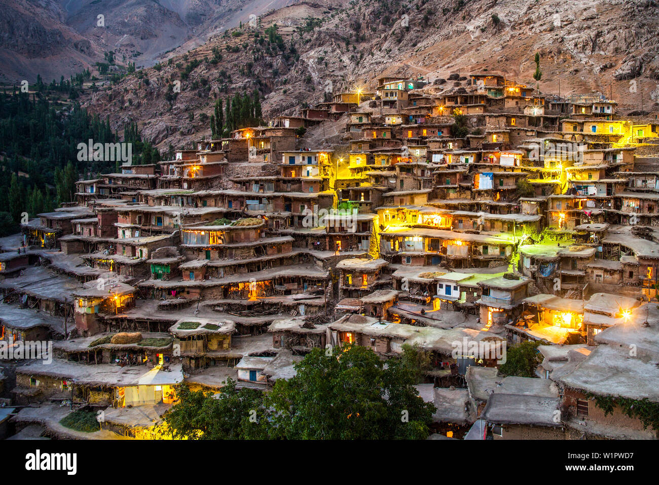 Sar Agha Seyed nomadic village of zagros mountains, Iran, Asia Stock Photo