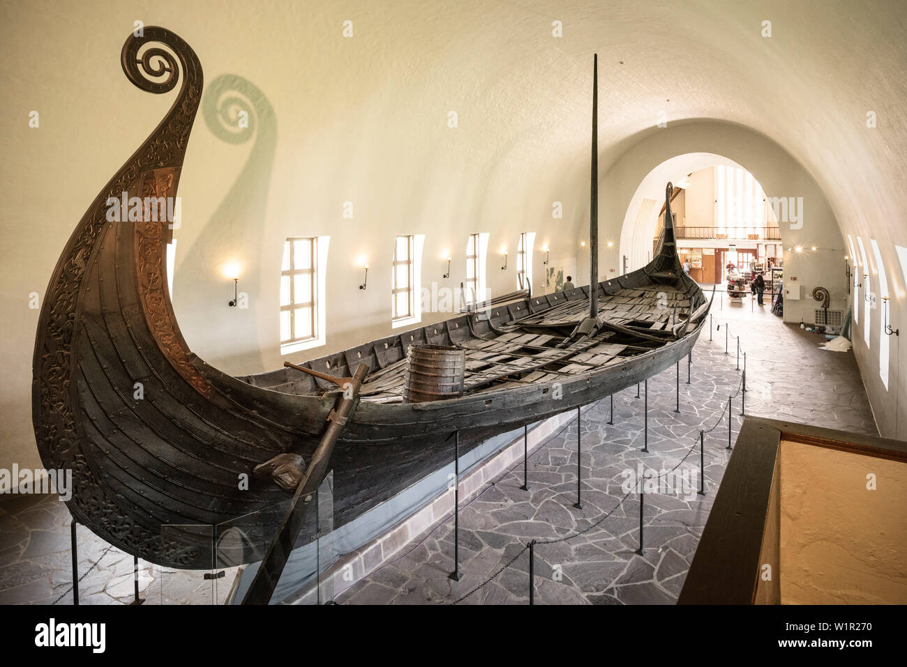 Viking ship at Viking Ship Museum Vikingskipshuset in Oslo, Norway, Scandinavia, Europe Stock
