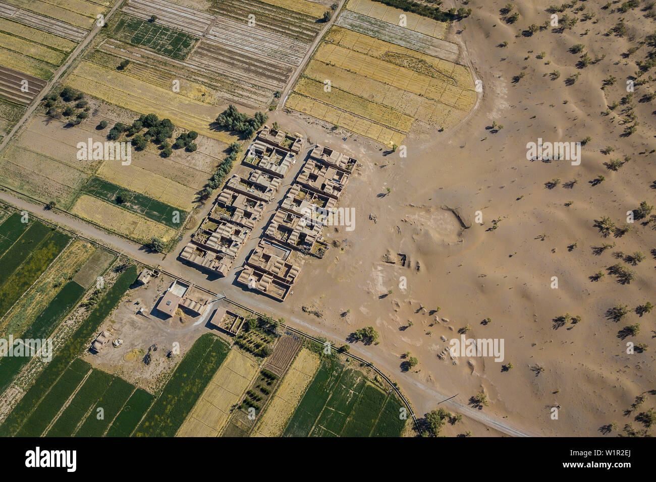 Desertification of the agriculture in Ashtian, Iran, Asia Stock Photo