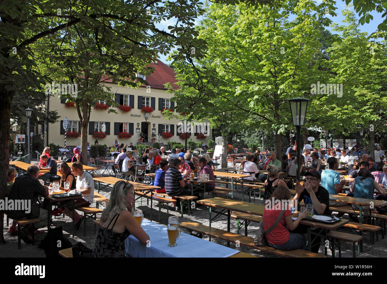 Beer Garden Aumeister In The English Garden Englischer Garten