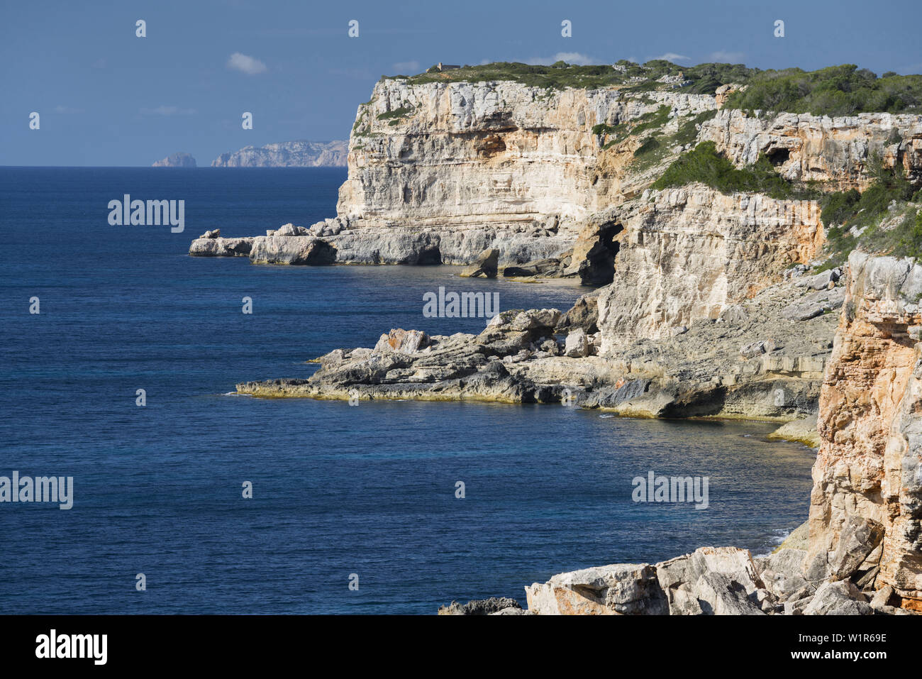 Cliffs at Llombards, Mallorca, Balearics, Spain Stock Photo