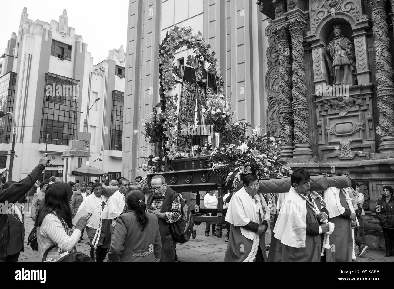 Perù, Lima, Iglesia de la Merced Stock Photo