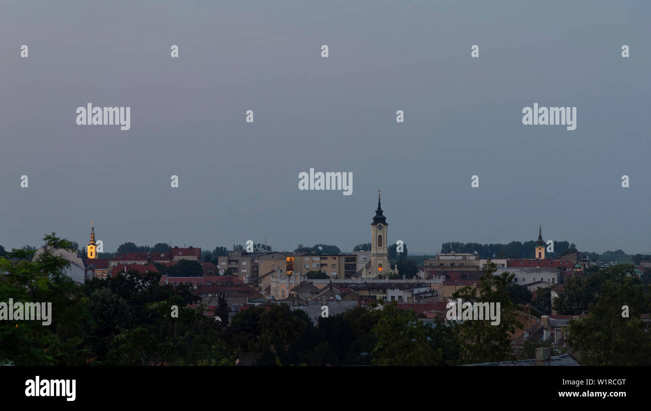 Serbia - View of Zemun, a historic town located on the banks of the Danube within the city of Belgrade Stock Photo