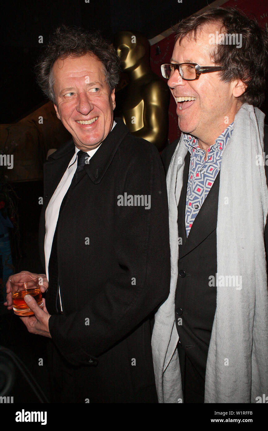 New York, NY February 22 Actor, Geoffrey Rush, and Director, Neil