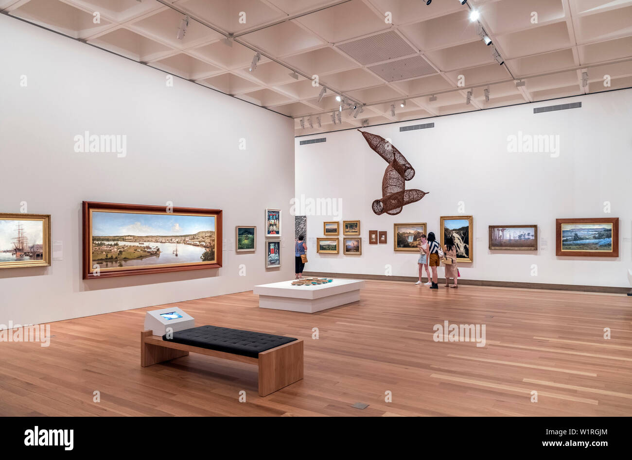 Interior of the Queensland Art Gallery (QAG), Brisbane, Queensland