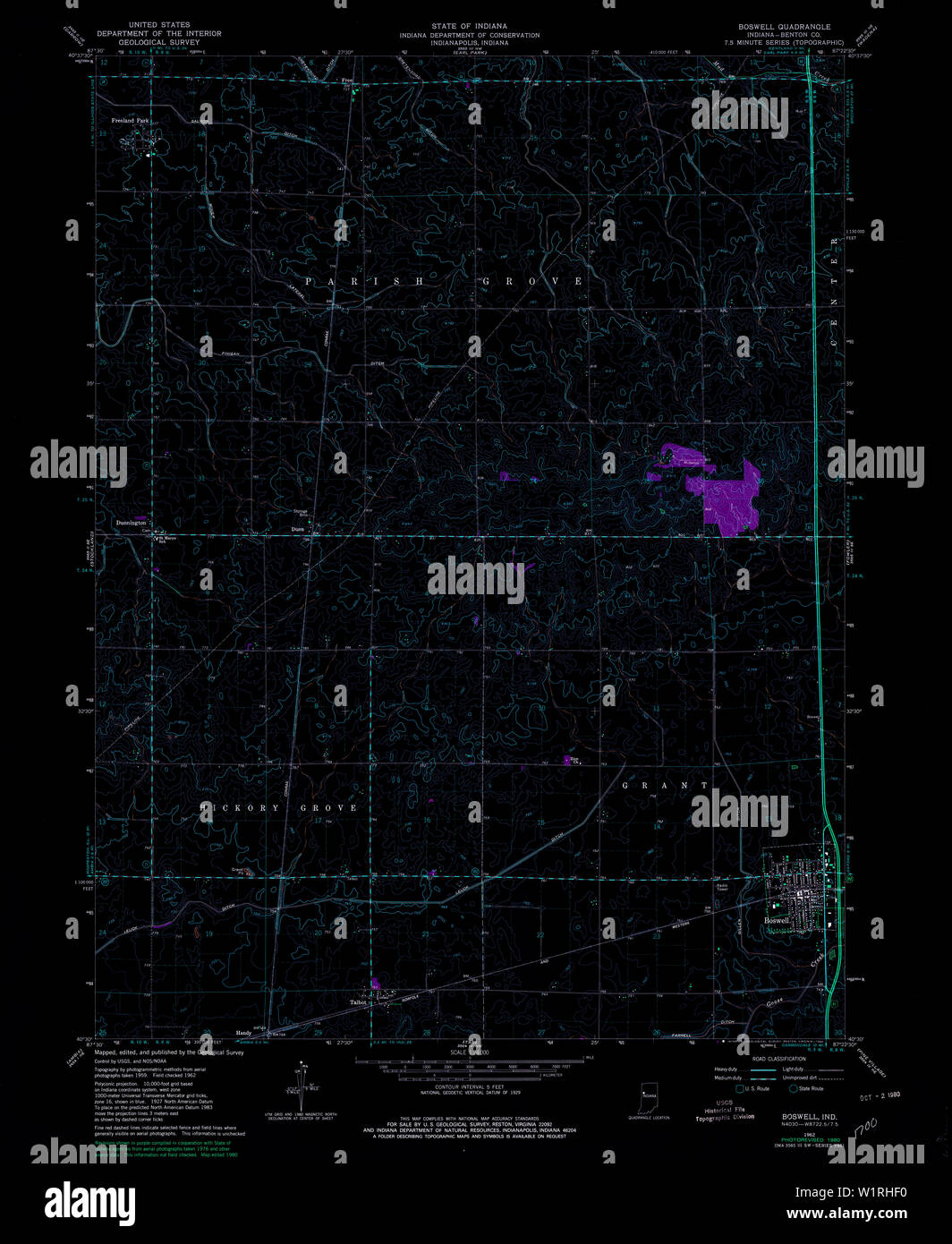 Map of boswell hires stock photography and images Alamy