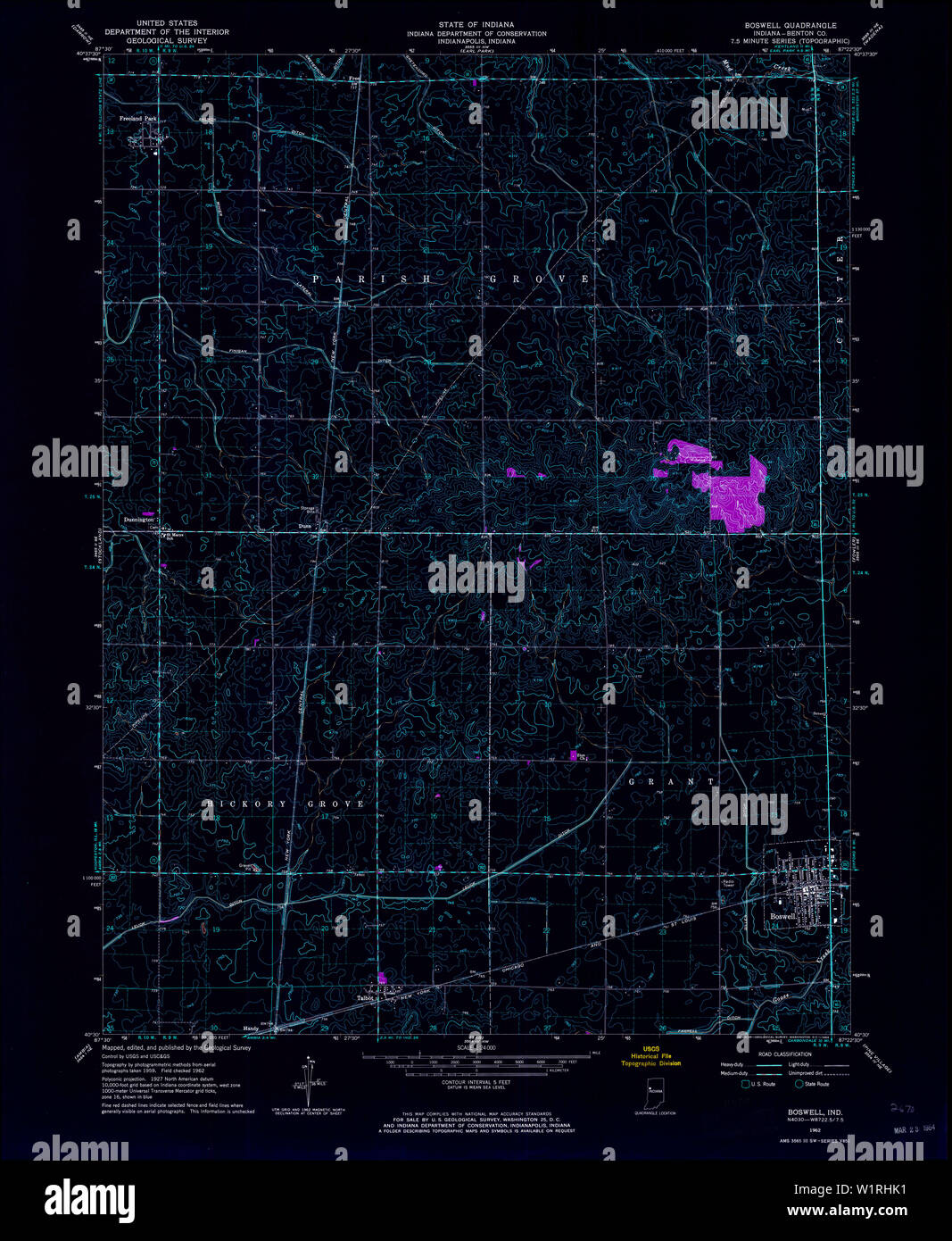 Map of boswell hires stock photography and images Alamy