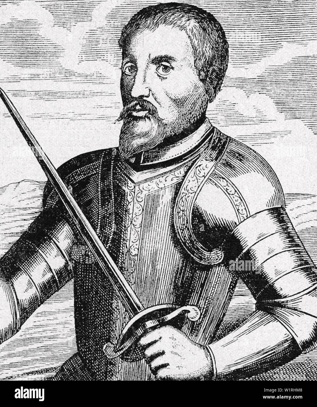 HERNANDO de SOTO (c 1500-1542) Spanish explorer and conquistador Stock Photo