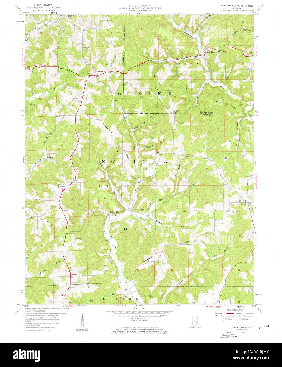 Map of branchville hires stock photography and images Alamy