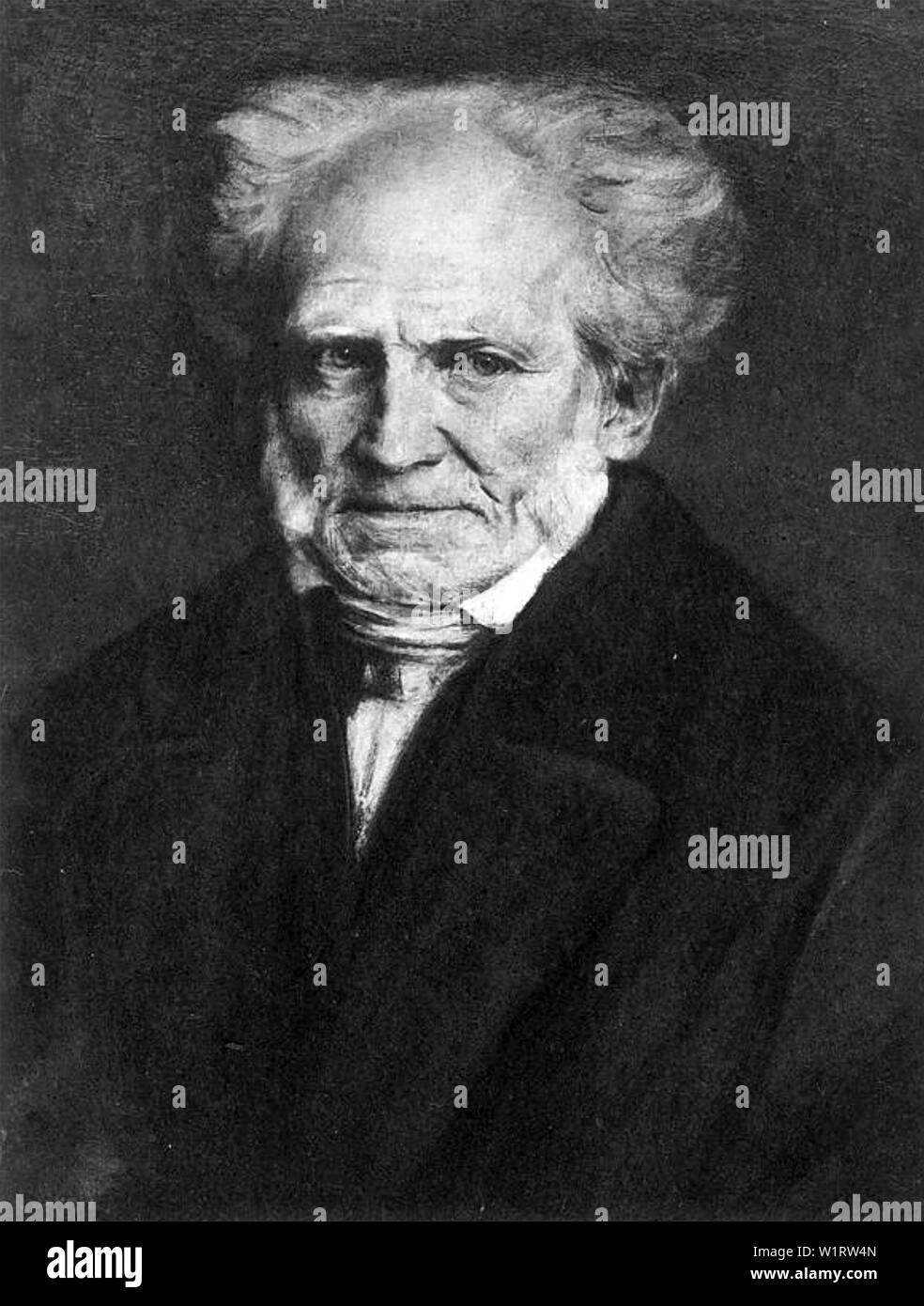 ARTHUR SCHOPENHAUER (1788-1860) German philosopher Stock Photo