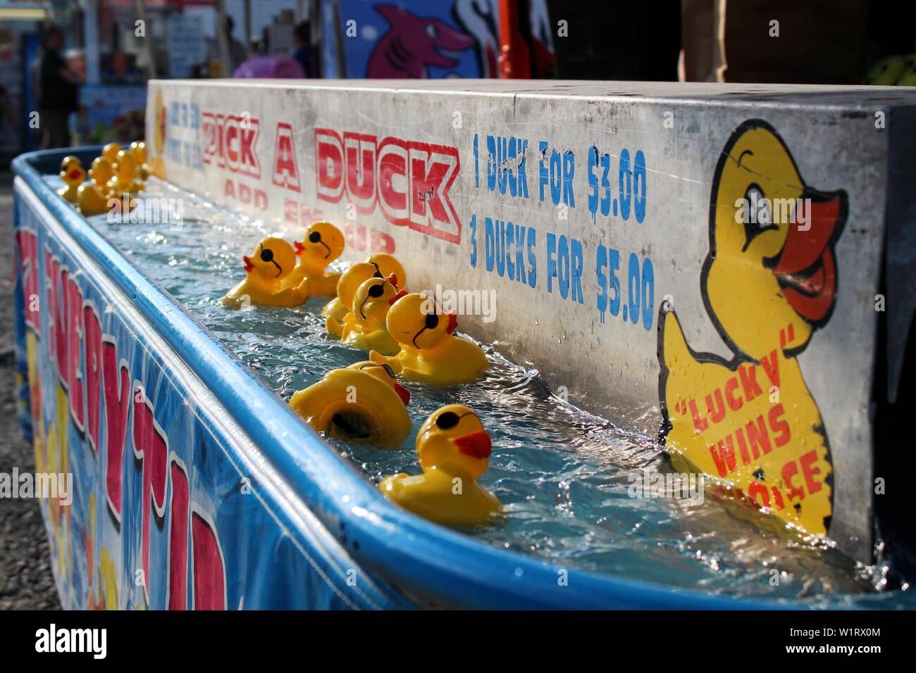 Pick a duck game from the Buckwheat Festival 2018 Kingwood, WV Stock Photo