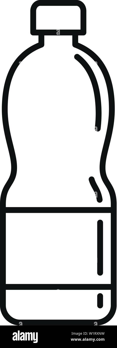 Water bottle icon. Outline water bottle vector icon for web design ...