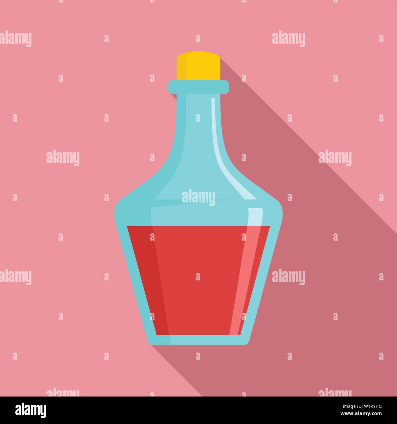 Red potion icon. Flat illustration of red potion vector icon for web ...