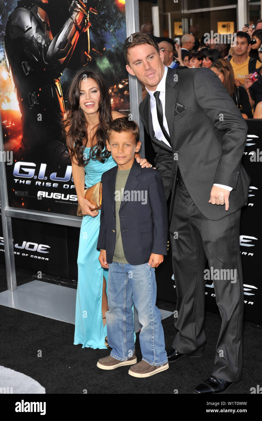 LOS ANGELES, CA. August 06, 2009 Channing Tatum & new wife Jenna Dewan