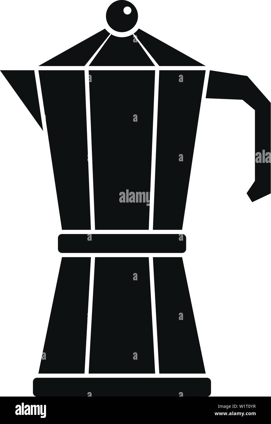 Coffee kettle icon. Simple illustration of coffee kettle vector icon