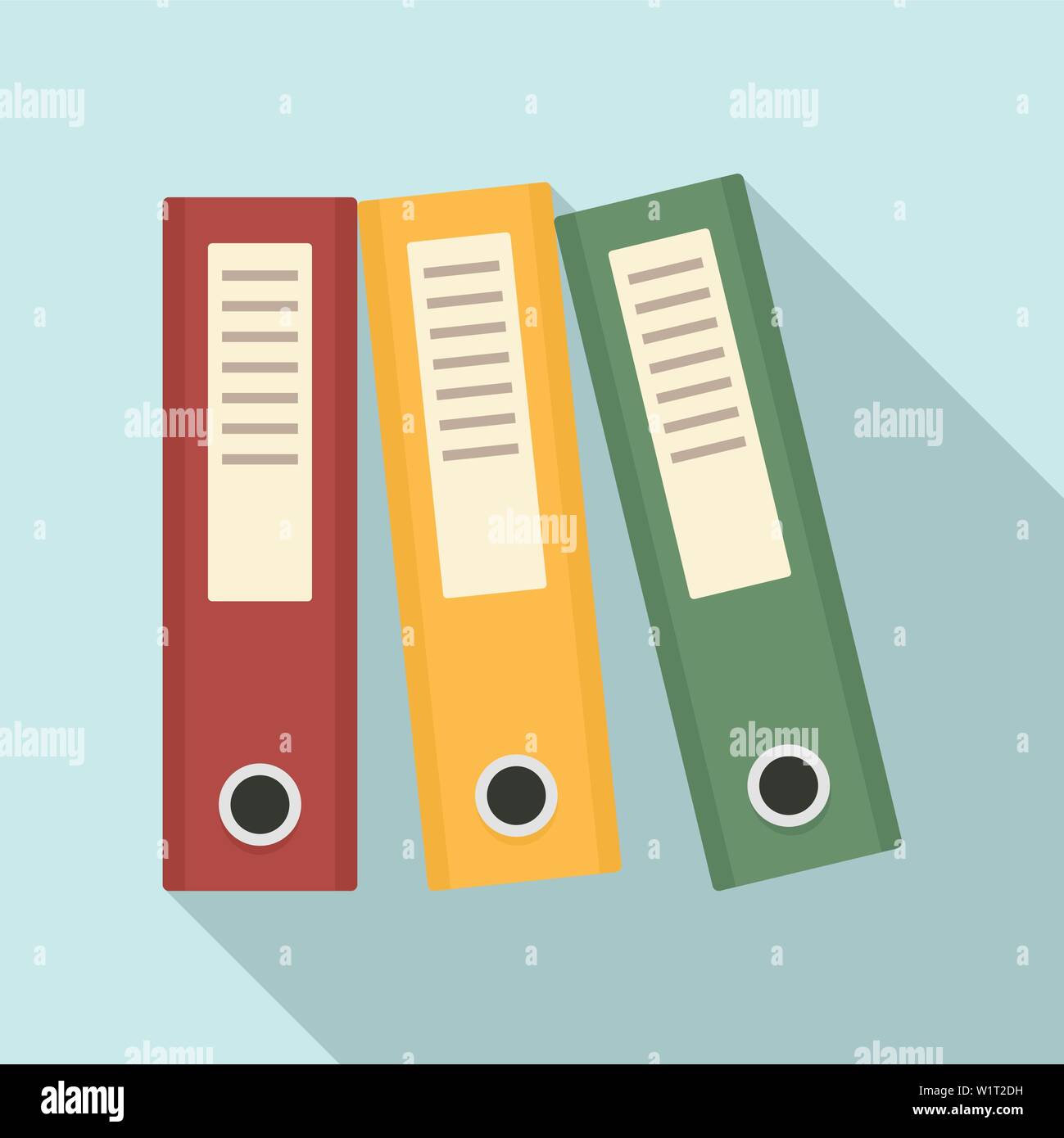 Office folder icon. Flat illustration of office folder vector icon for ...