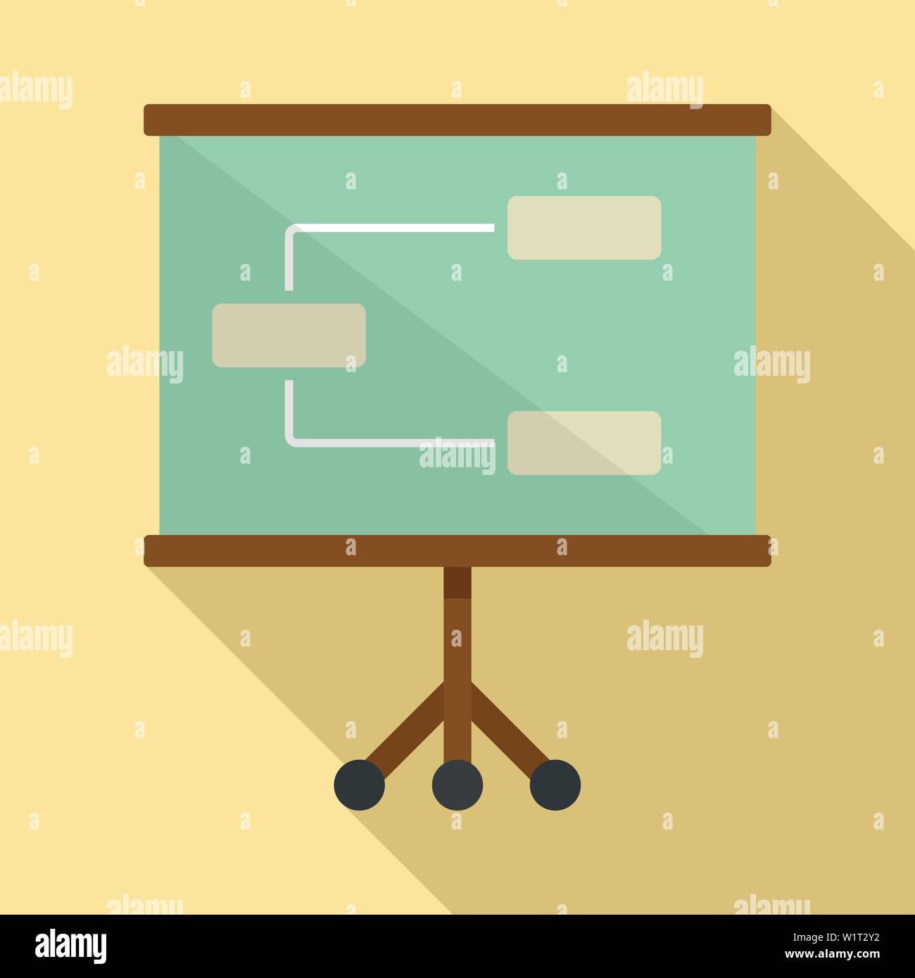 Management banner icon. Flat illustration of management banner vector ...