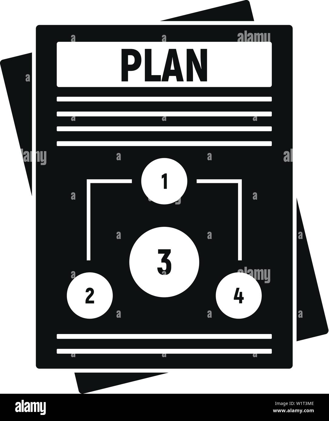 Management plan icon. Simple illustration of management plan vector ...