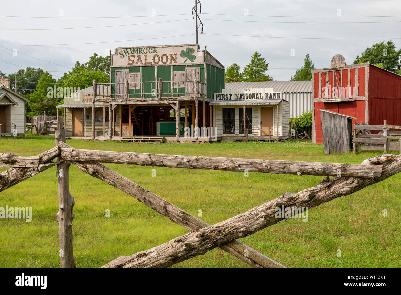Fort Smith, Arkansas - The Lawbreakers 'n Peacemakers Theatre, a facility designed for historical reenactments of the region's 19th century history. Stock Photo