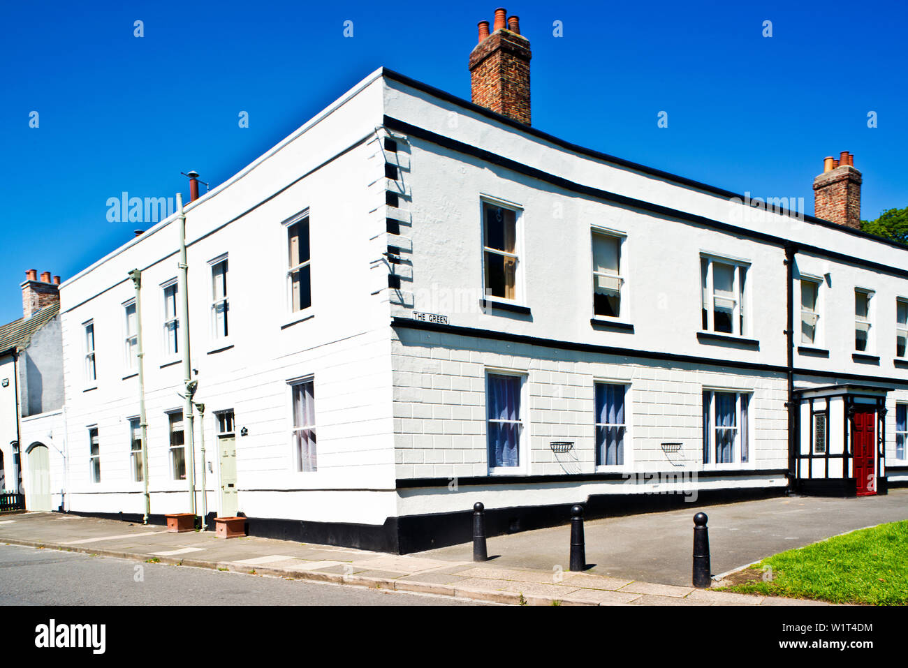 Pond View, The Green, Norton on Tees, Cleveland, England Stock Photo