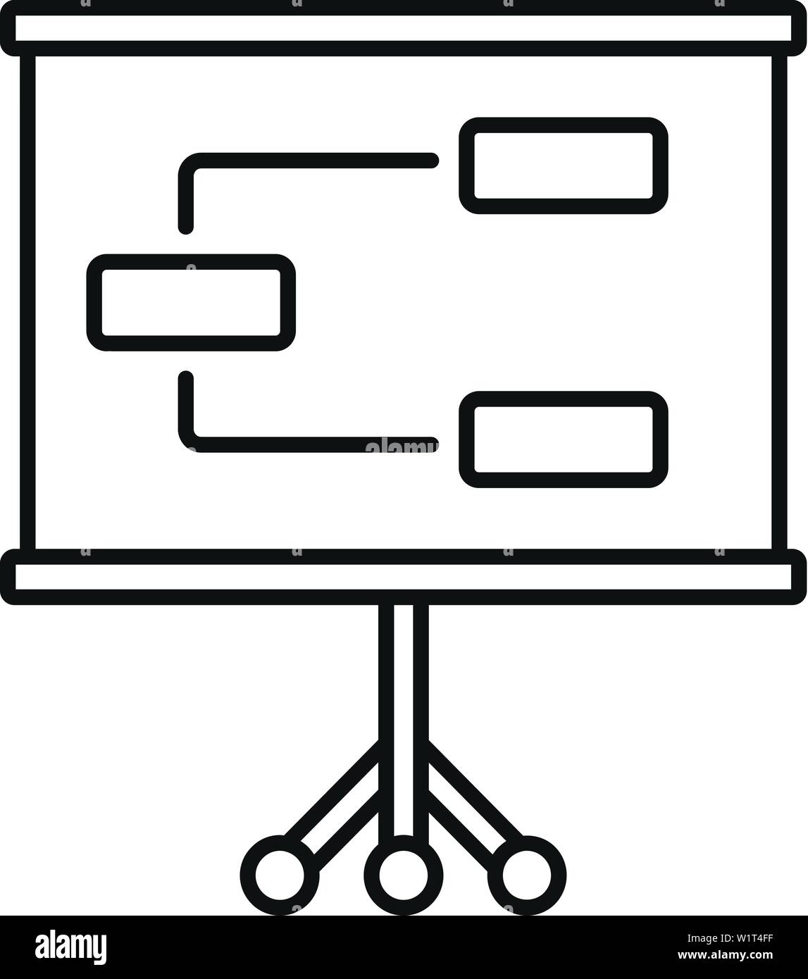 Management banner icon. Outline management banner vector icon for web ...