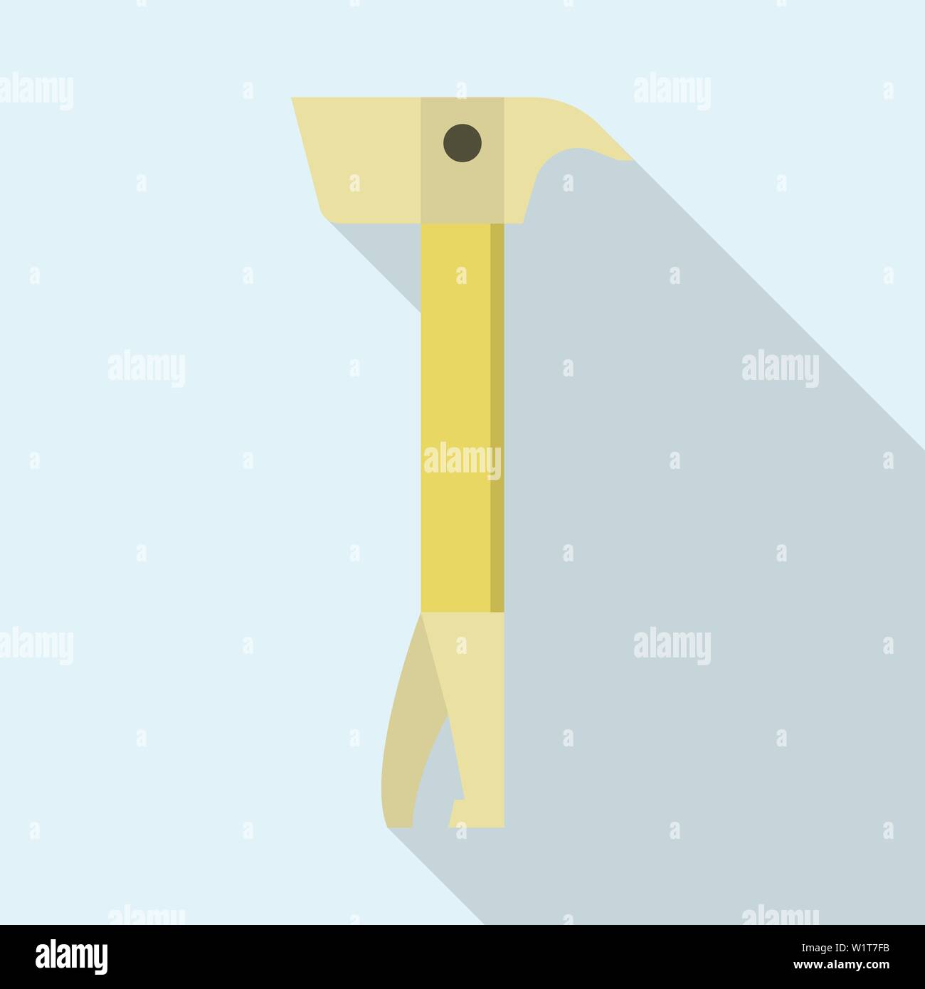 Burglar tool icon, flat style Stock Vector