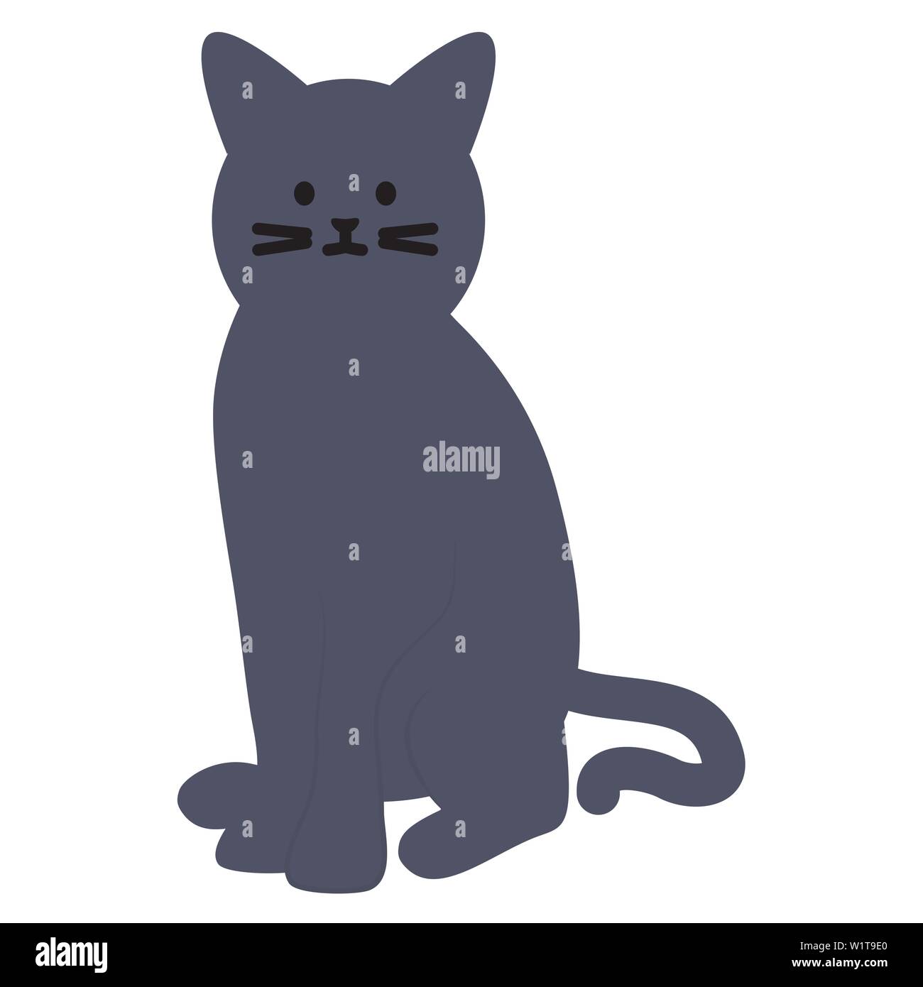 cute cat mascot adorable character vector illustration design Stock ...