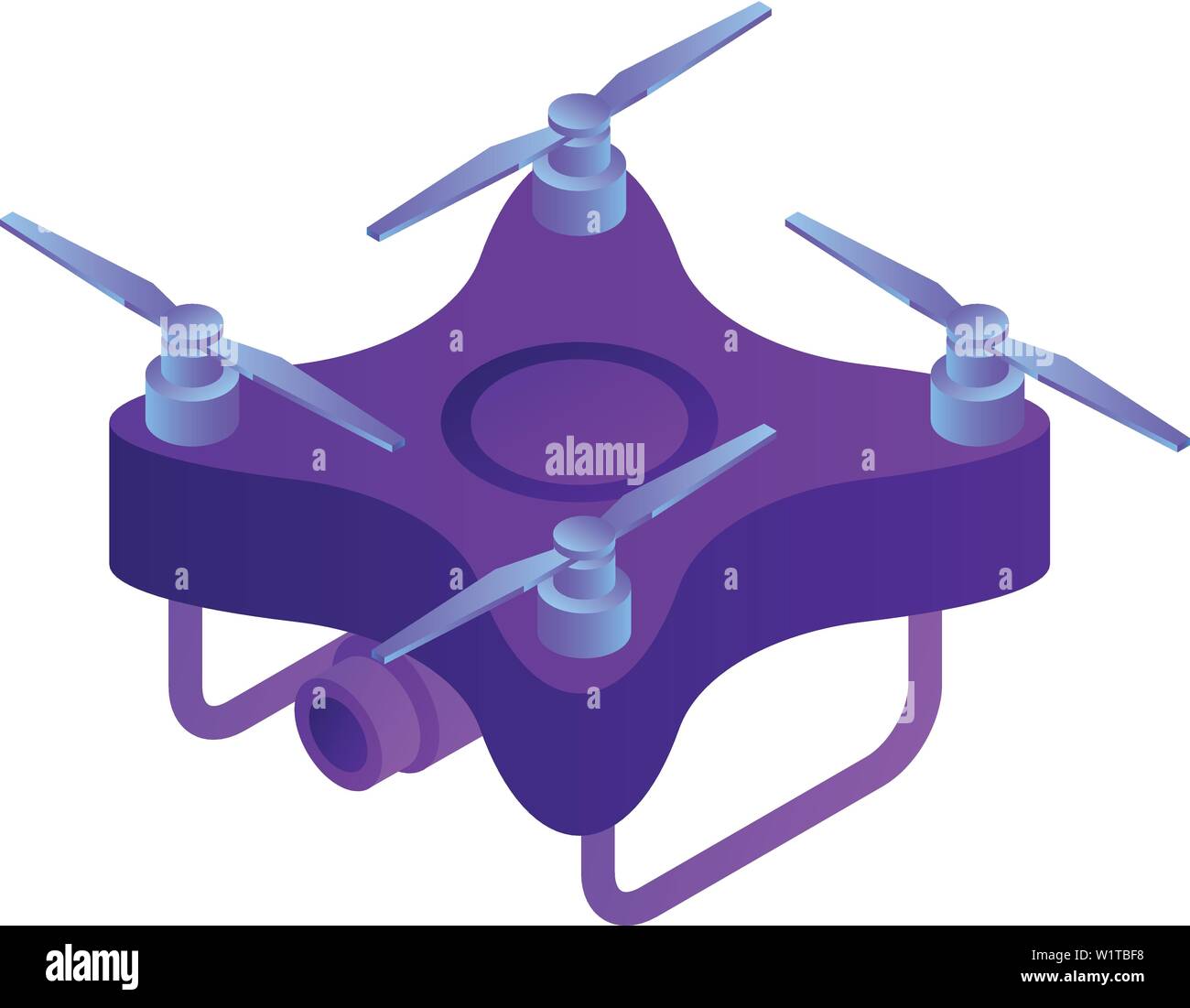 Drone icon, isometric style Stock Vector