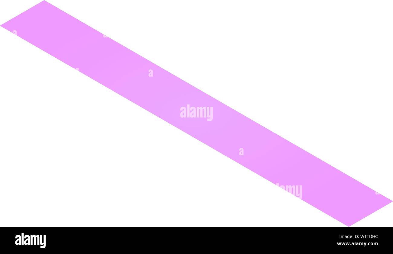 Minus sign icon, isometric style Stock Vector