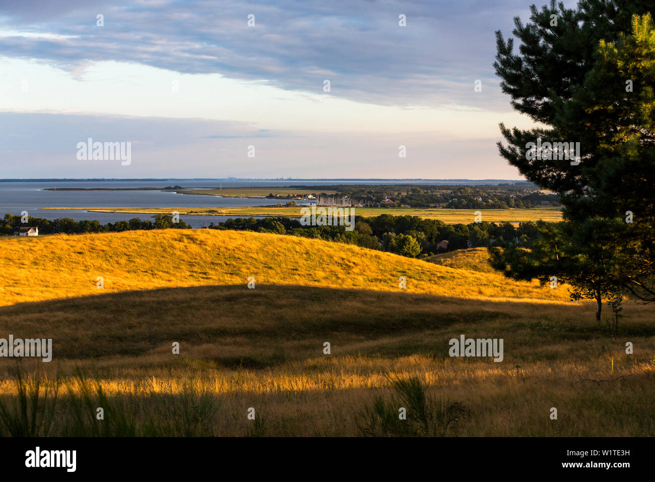 Dornbusch National Park with view on Vitte village, Hiddensee Island, Mecklenburg-Western Pomerania, Germany, Europe Stock Photo