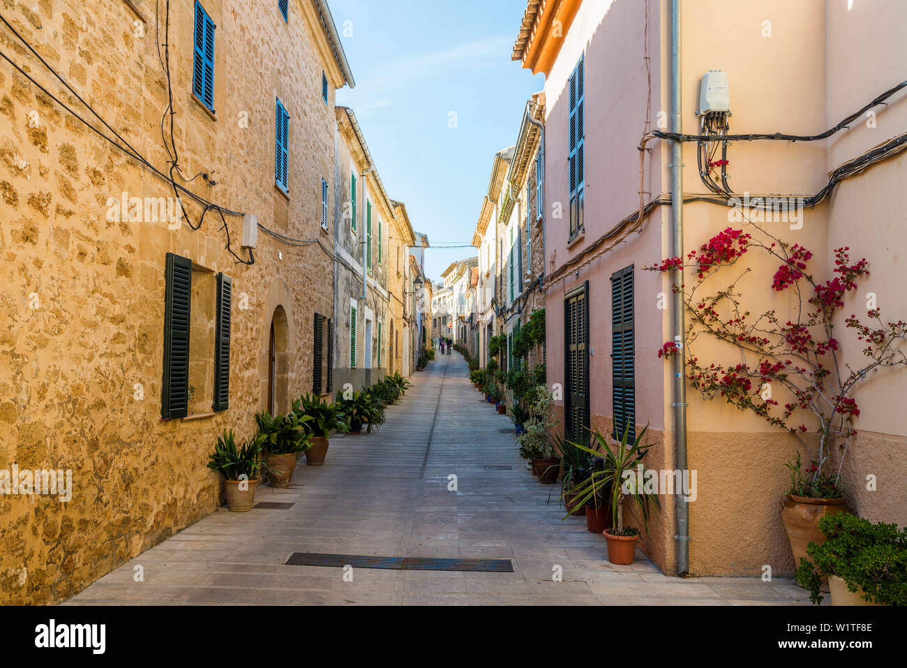 Historic centre, Alcudia, Majorca, Balearic Islands, Spain Stock Photo