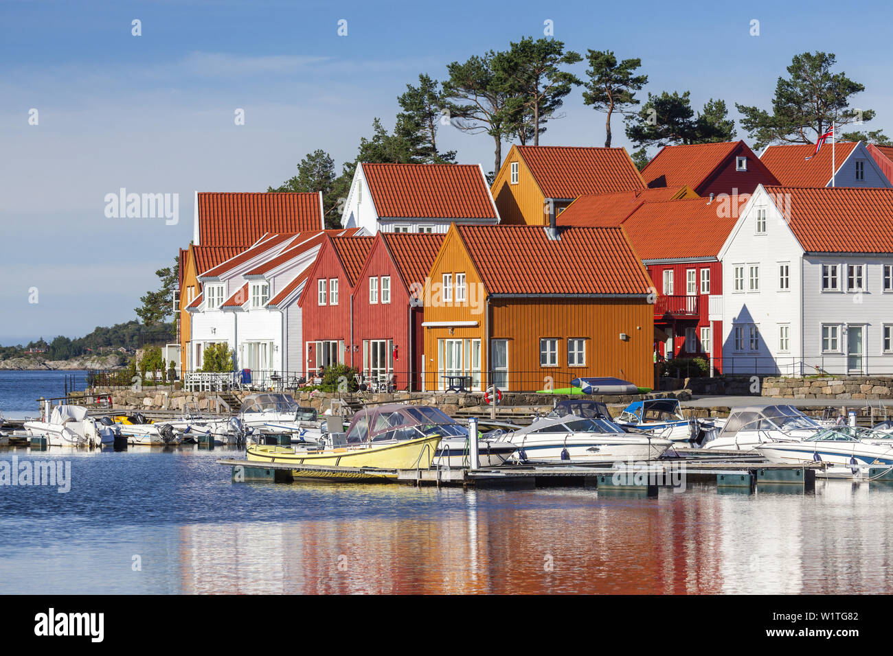 View of Furuholmen, Northern Sea, Vest-Agder, Sorlandet, Southern Norway, Norway, Scandinavia, Northern Europe, Europe Stock Photo