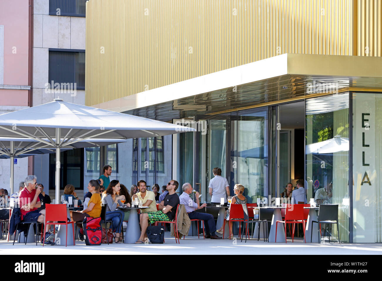 Restaurant Ella, Lenbachhaus, Brienner Strasse, Munich, Upper Bavaria, Bavaria, Germany Stock Photo
