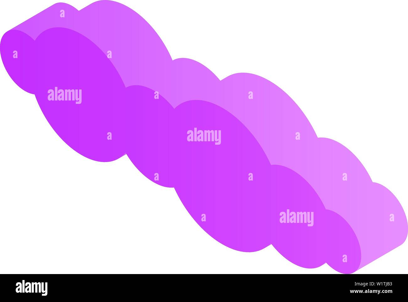 Cloud technology icon, isometric style Stock Vector