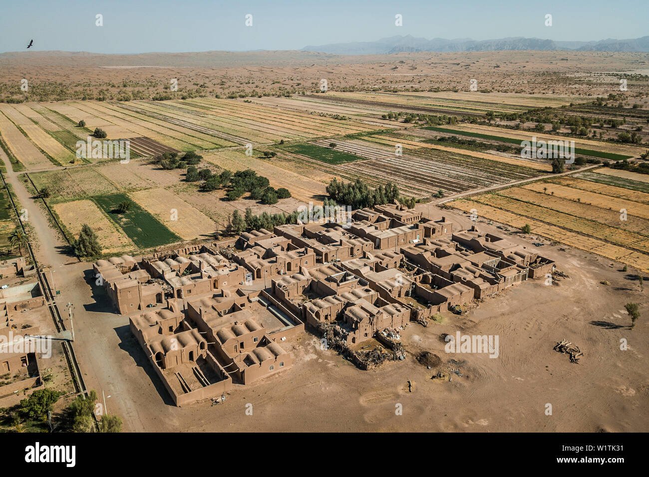Desertification of the agriculture in Ashtian, Iran, Asia Stock Photo
