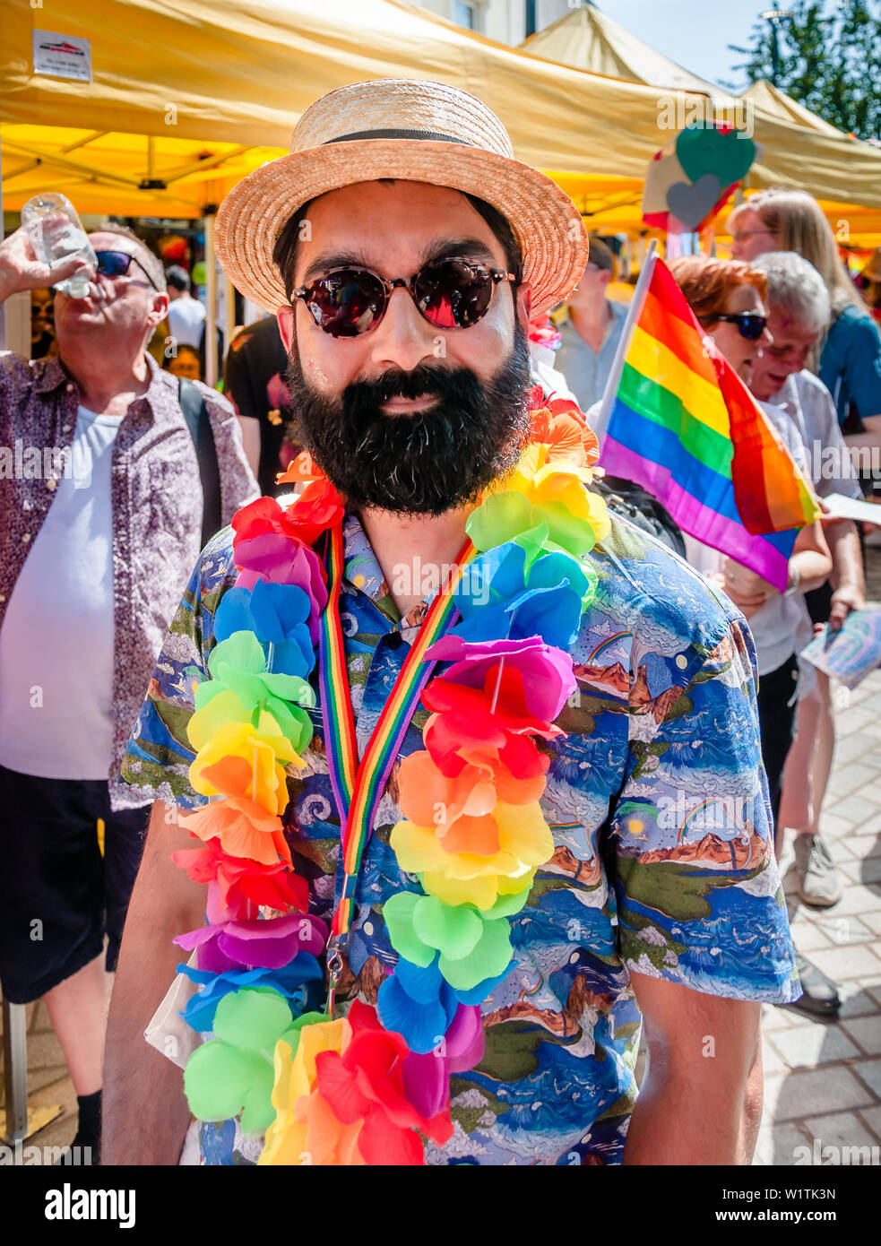 London, UK - JUNE 29, 2019:Forest Gayte Parade,  LGBTQI+ Forest Gate community who come together to celebrate Stock Photo