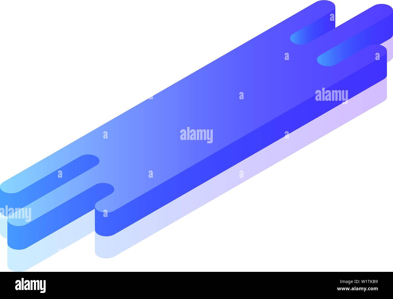 Smart chat icon, isometric style Stock Vector