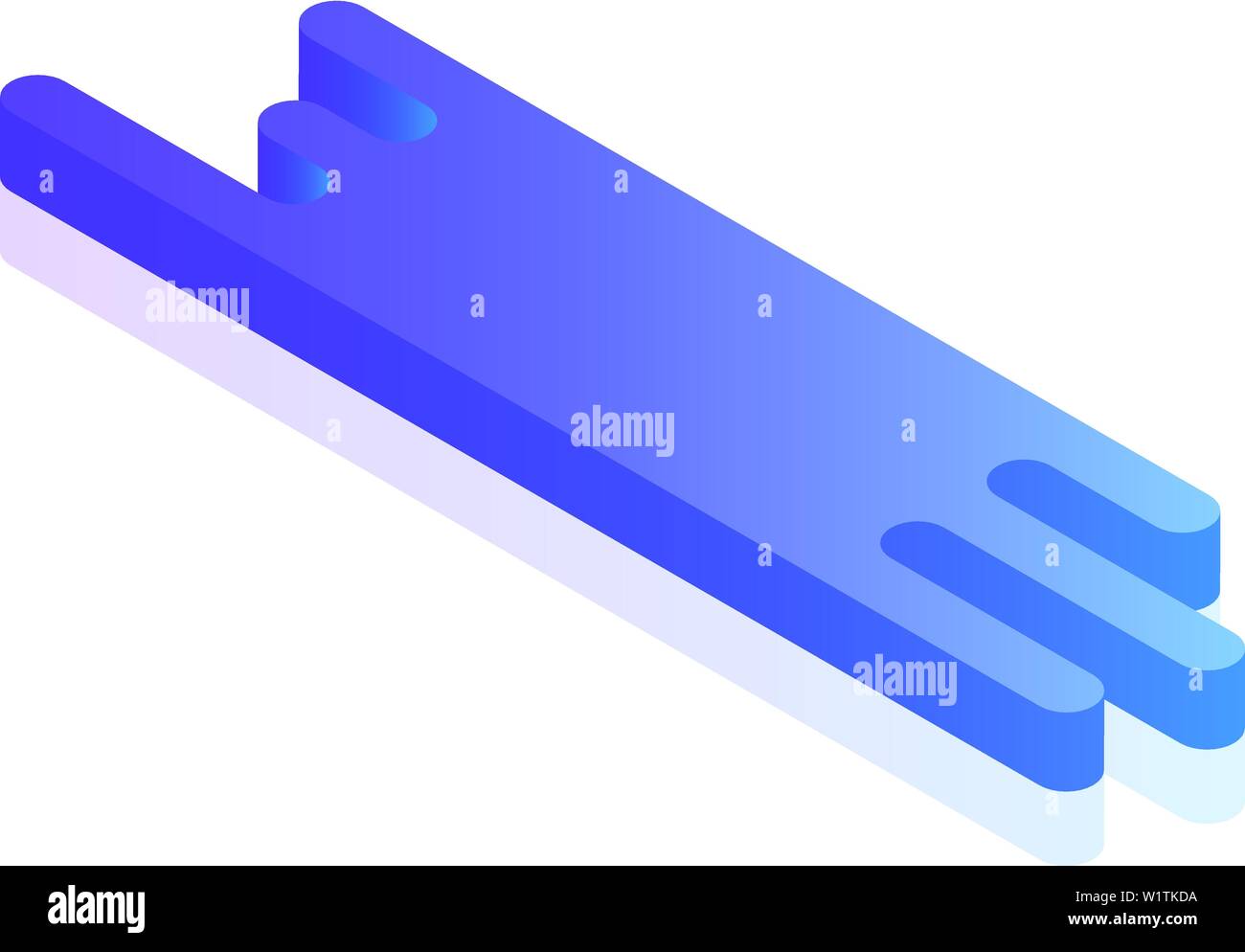 Chat text icon, isometric style Stock Vector