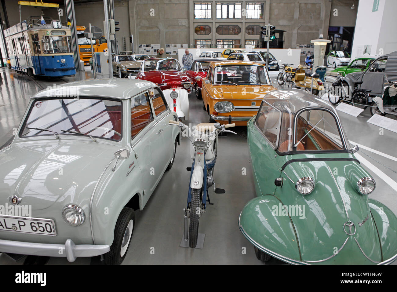 Exhibition, Verkehrsmuseum, Schwanthalerhoehe, Munich, Upper Bavaria, Bavaria, Germany Stock Photo