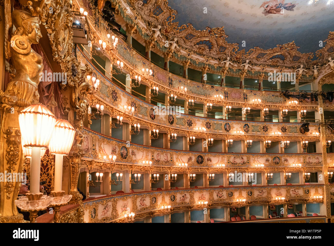 La Fenice opera theater, Ceiling, Venedig, Venezia, Venice, Italia, Europe  Stock Photo - Alamy
