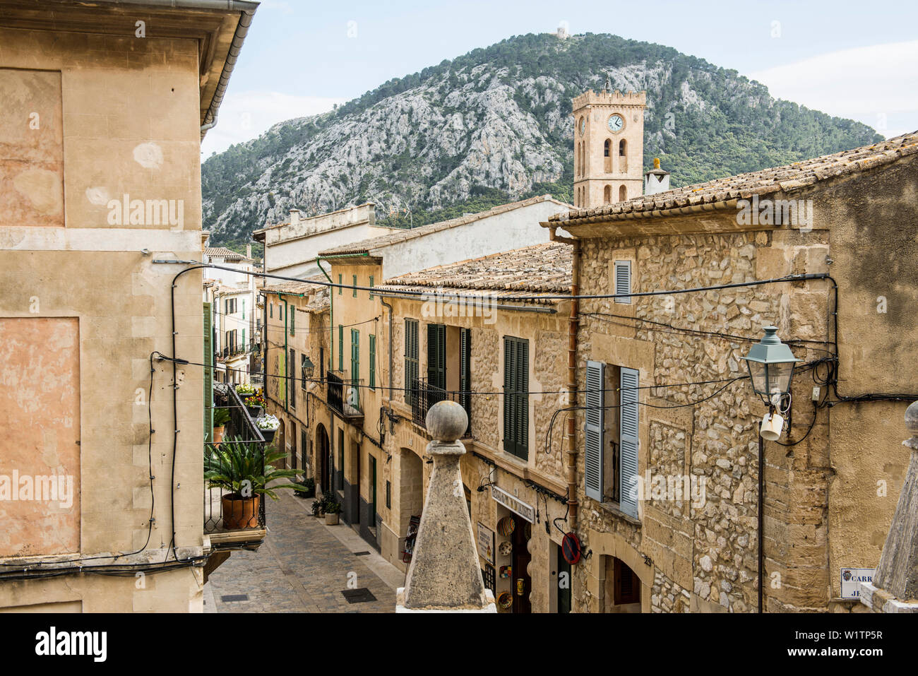 Old Town of Pollenca, Majorca, Balearic Islands, Spain Stock Photo