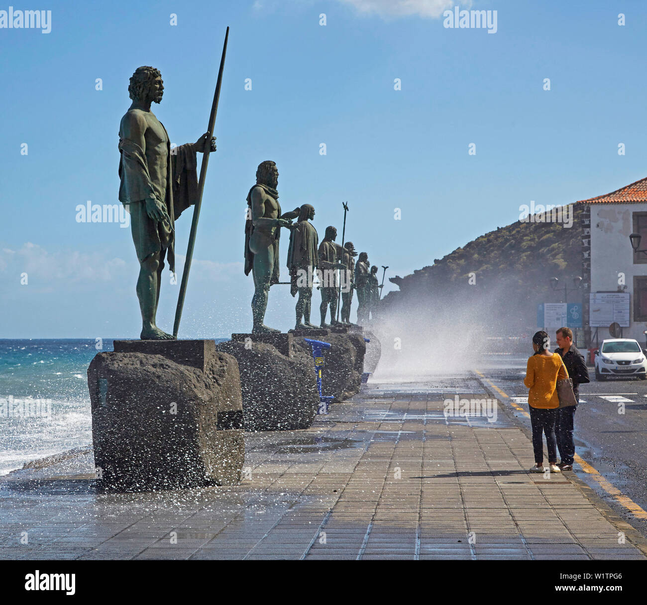 Statues of the Guanchen Kings at Candelaria, Tenerife, Canary Islands