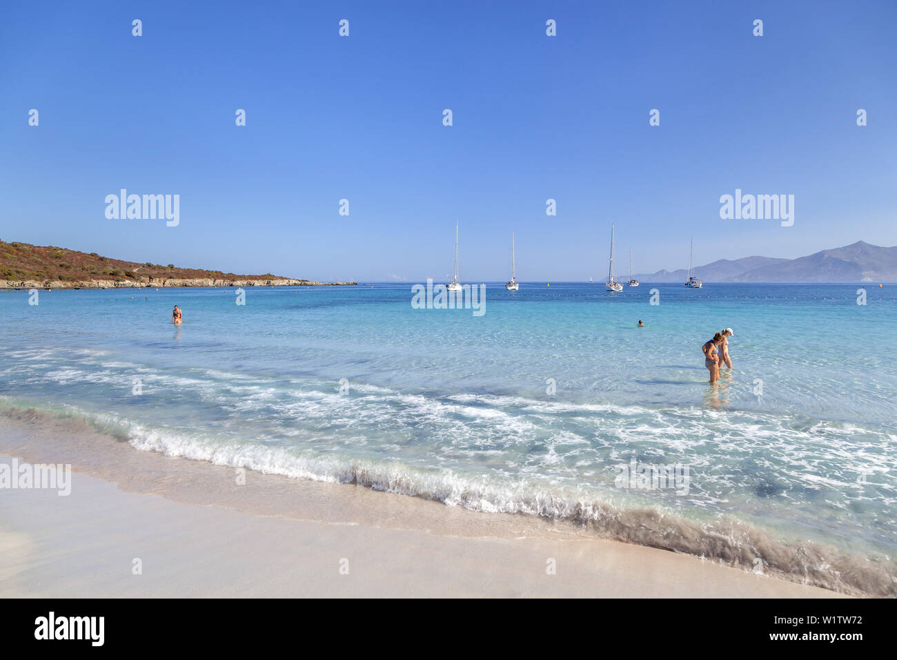 Beach Plage De Loto In The Desert Of Agriates Near Saint