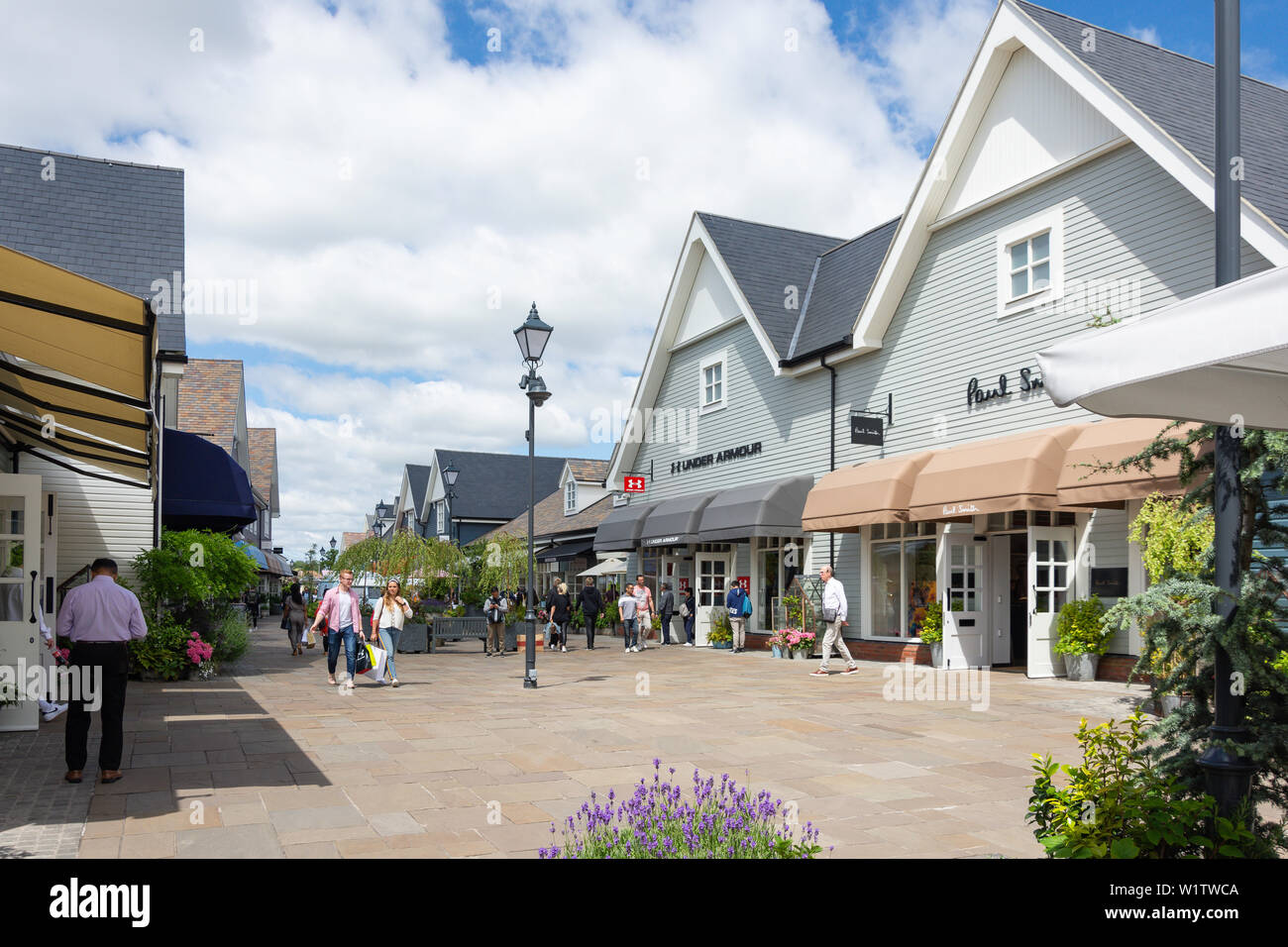 Bicester Village Outlet Shopping Centre, Bicester, Oxfordshire, England, United Kingdom Stock Photo